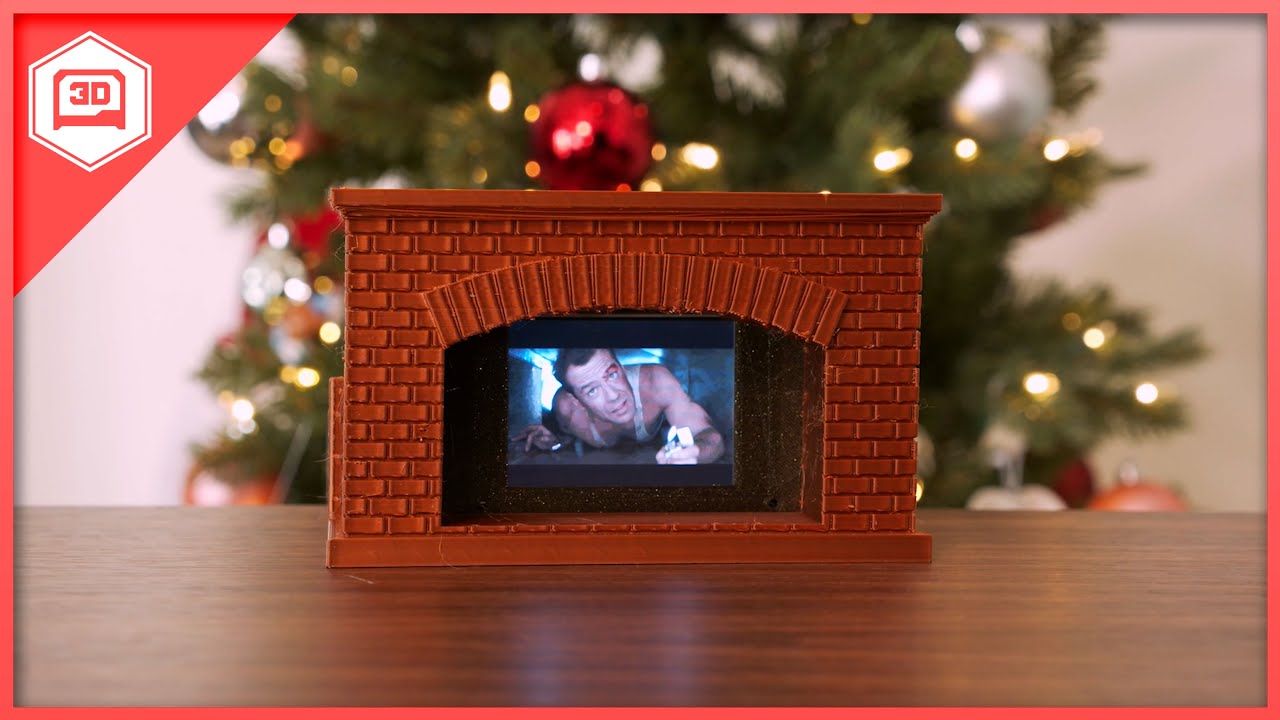 Die Hard PyPortal Fireplace 