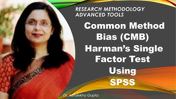 Common Method Bias(CMB) Harman