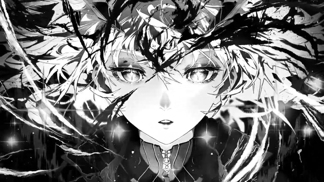 Anime Girl Queen Of Darkness Monochrome Live Wallpaper