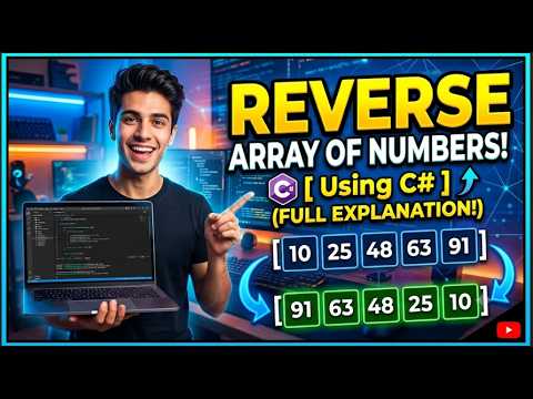 Reverse an Array in C# 🔥 | Coding Interview Question with Solution