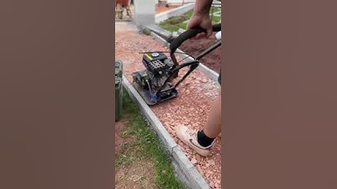 Scheppach Plate Compactor Effortlessly Handles Mot Type 1! #tdd #construction #builders