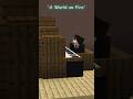 A World on Fire 🤣 #minecraft #memes #comedy #funny #jokes #boburnhaminside #shorts #viral