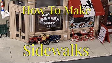 How to Make O Scale Sidewalks