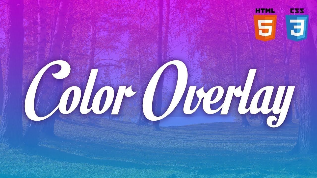 Simple CSS Color Overlay For Background Images - YouTube