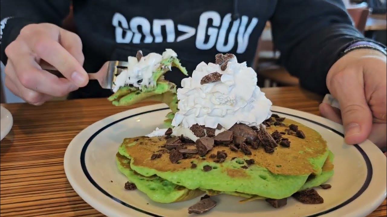 New ihop pancake of the month girl scout thin mint and new chicken