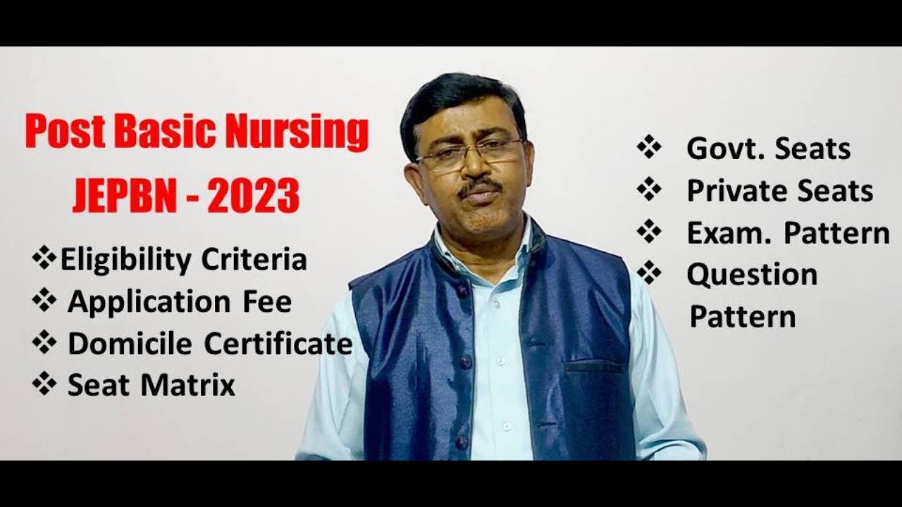 Joint Entrance Exam. Post Basic Nursing ( JEPBN ) 2023 // Registration ...