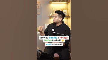 How to Handle a 90-Day Notice Period? 🤔 Fresher Must Watch #shorts