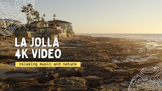 La Jolla San Diego Sunset Cliffs California 4k Drone Vide Footage With Relaxing Music Calm Vibes