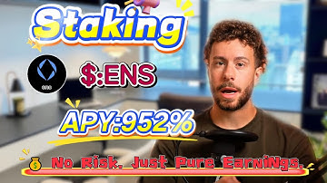 💰 (No-Brainer) Made $500 in 24 Hours! Even Beginners Can Stake ENS for 900%+ Annual Returns! 🔥