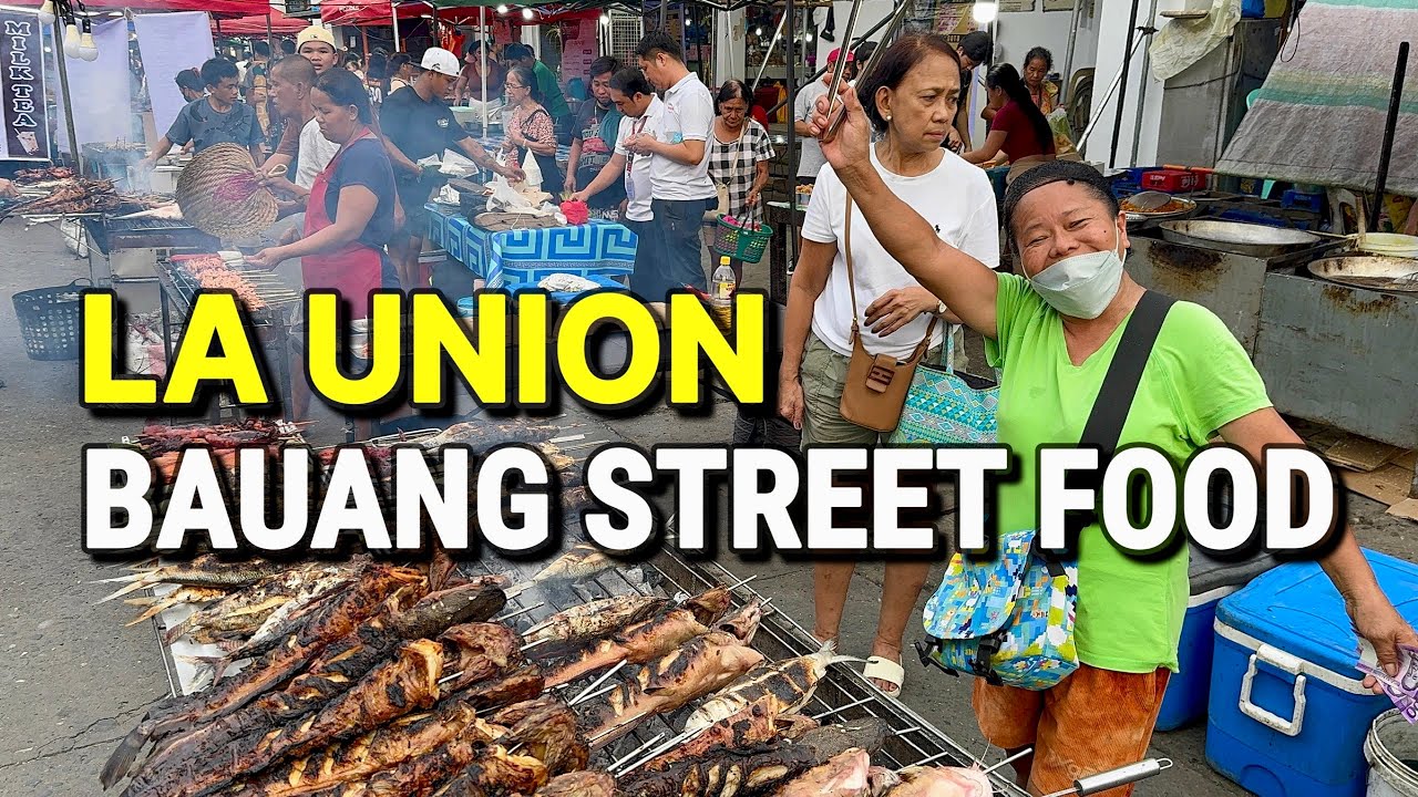 PHILIPPINES STREET FOOD in BAUANG, LA UNION 🇵🇭 Amazing ILOCANO Food Market Tour + Seafood & More