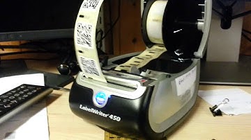 Endlosdruck QR Codes mit Dymo Labelwriter LW 450