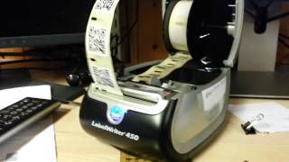 Moderat ude af drift gentage Endlosdruck QR Codes mit Dymo Labelwriter LW 450 - YouTube