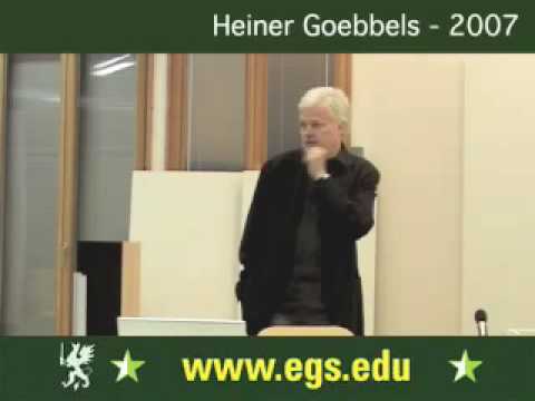 Heiner Goebbels. Composing and Directing for Theatre 2007 7/9