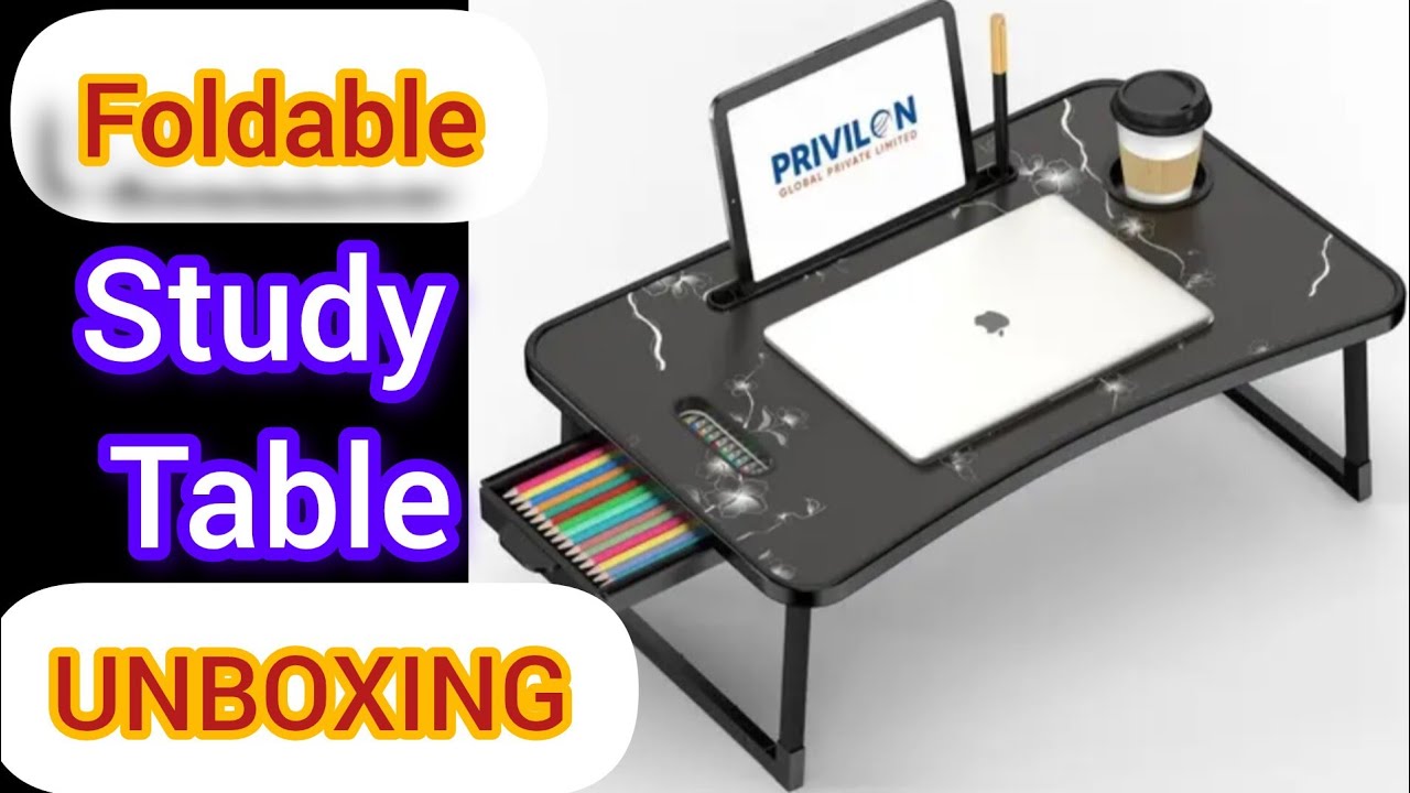 Mini Foldable Study Table Unboxing @MrAkUnboxer - YouTube
