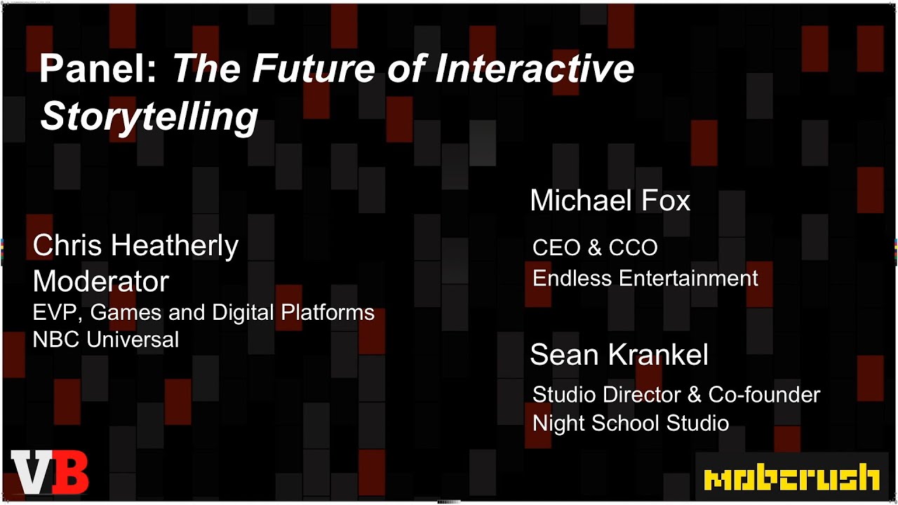 Nbcuniversal S Chris Heatherly The Future Of Interactive Storytelling Venturebeat - roblox bad business credit script
