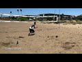 Sand Agility Drills with NFL DBs Jermaine Kelly and Chris Seisay