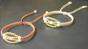 Macrame Thread Bracelet With Beads ‼️
