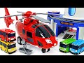 Tayo Rescue Helicopter Air Go! Help Tayo friends! | PinkyPopTOY