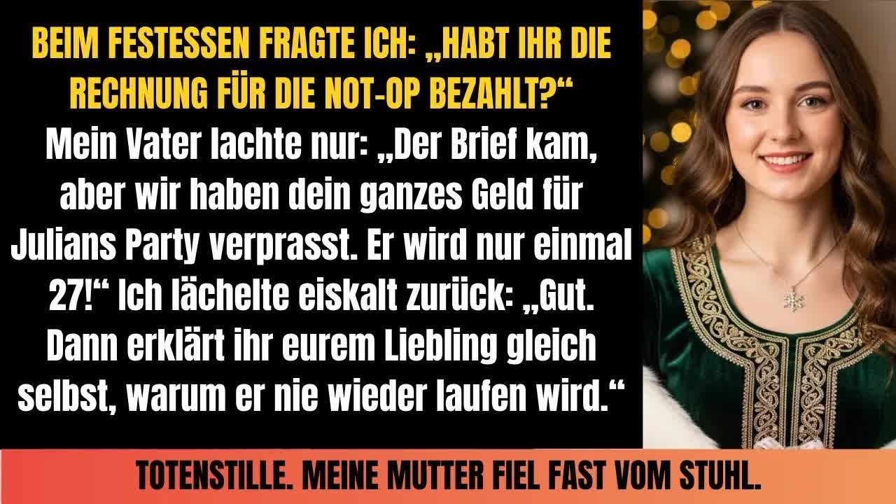 An Heiligabend fragte ich nach dem OP Termin  Er kam letzte Woche, aber…