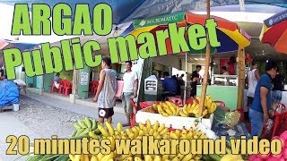 Argao Public Market - Walk through on a market day