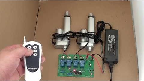 Commande Deux Actionneurs Linéaires Électriques Par Interrupteur Télécommande Sans Fil 2 Canaux