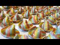 Sombreri fatti in casa con pasta colorata a strisce - tutorial