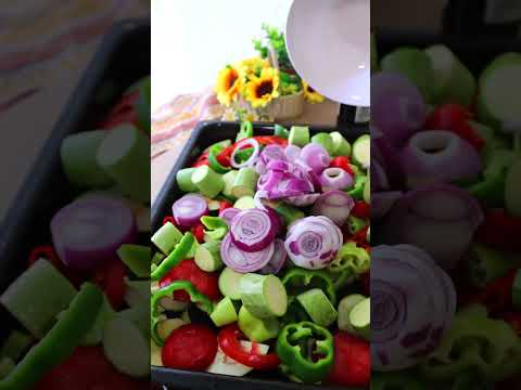 The Greek Briam Oven Baked Vegetables Greekfood Vegan Recipe