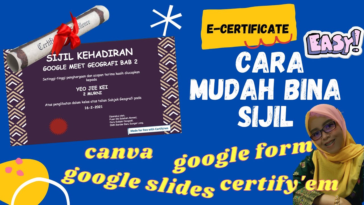 Form sijil guna google cara buat Cara Buat
