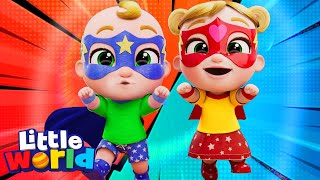 Nina And Nico Save The Day Superhero Song Little World Kids Songs & Nursery Rhymes