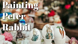 Painting Eggs With Peerless Watercolors // Part 2 // Painting Peter Rabbit