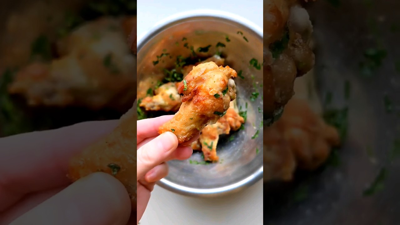 Asian-Style Air-Fried Cilantro Lime Chicken Wings (Easy and Delicious)
