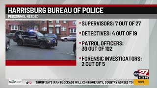 Harrisburg police short 43 positions this year