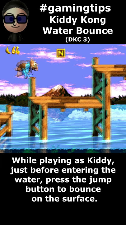 #gamingtips Kiddy Kong Water Bounce #donkeykongcountry3 #gaming #shorts