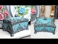 Beautiful Vintage Jewelry Box from Cardboard /DIY Jewelry Box Design/ Craft Ideas