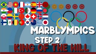 King Of The Hill  MarblOlympics 2023 Step 2  Marble Race in Algodoo