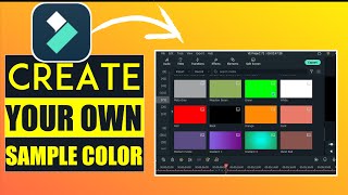 How to Create for Yourself Sample Color Image (Any Color and Gradient) | Filmora 11 Tutorial