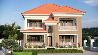 This 4 Bedroom 2 Storey House Design Fits A 100X50 Ft Plot Ugandan Dream Home