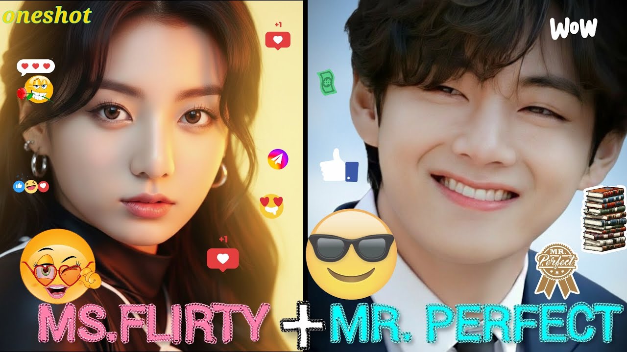 MS.FLIRTY + MR. PERFECT 🥰🤌😍|ONESHOT|taekook malayalam love story ❤️🌚😌|#taekook 