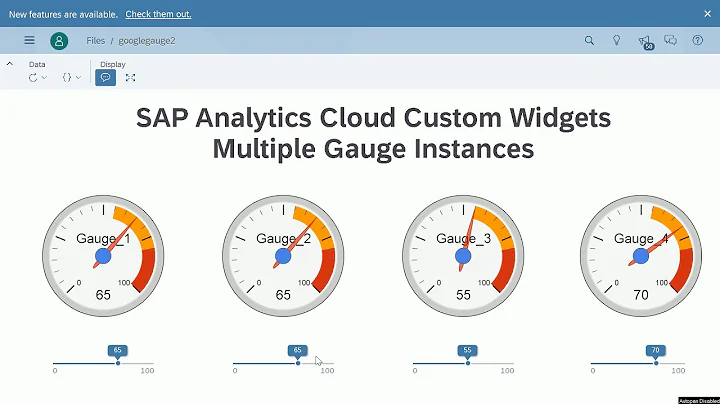 SAP Analytics Cloud Custom Widgets with Multiple Gauge Instances