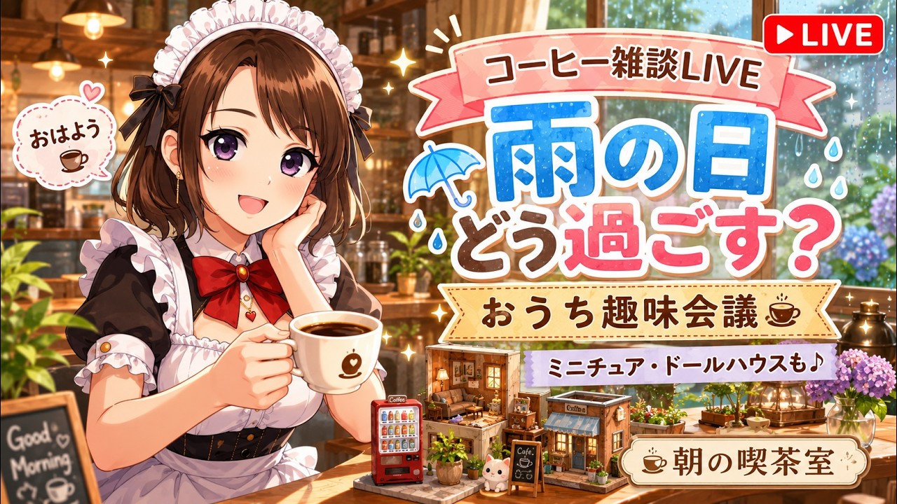 雨の日の家時間、何して過ごす？梅雨前のまったり趣味会議☆朝の