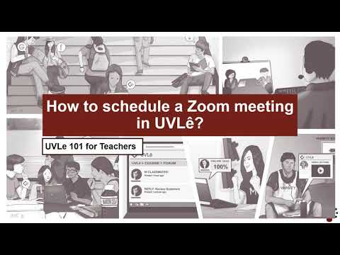 How to schedule a Zoom meeting in UVLê?