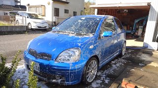 すみずみまで　ガチ洗車マイナーな愛車ヴィッツ Rs Trd ターボ　海外名 Yaris Turbo