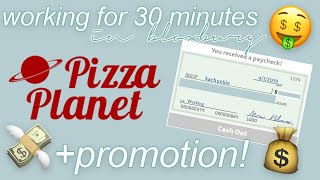 Working for 30 Minutes at Pizza Planet | Bloxburg