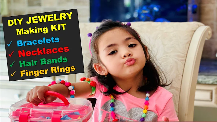 Fun and Easy DIY, Colorful Snap on Jewelry making Kit for kids  #toysreview #forkids #kidsplay