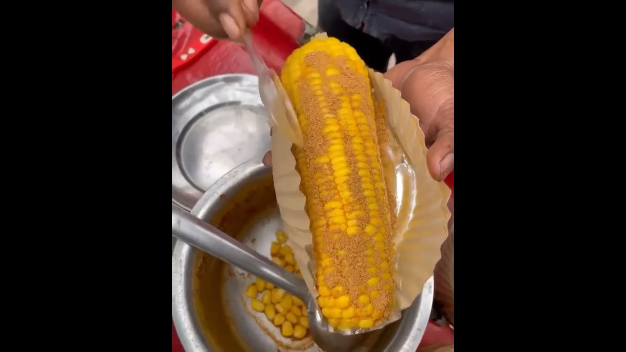 Challi / Bhutta / American Corn / Famous Indian street food 