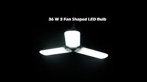 Waken®  36-Watts Fan Blade LED Bulb Decorative Cool White
