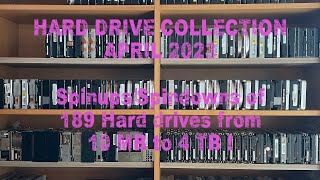 Spin up/down of 189 hard drives from 10MB to 4TB ! - HDD collection, April 2023