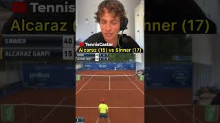 🚨FIRST MATCH Alcaraz(15) vs Sinner(17)! ¿Quién ganó?#alcaraz #sinner #firstmatch #tennis