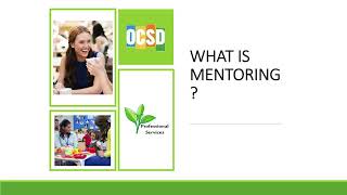 OCSD Mentor Mentee Training 26-27