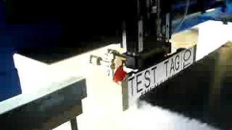 InfoSight Automatic Slab Tagger - in shop demo